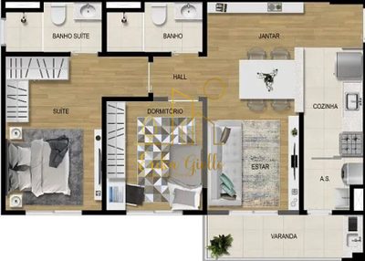Apartamento, 2 quartos, 68 m² - Foto 1