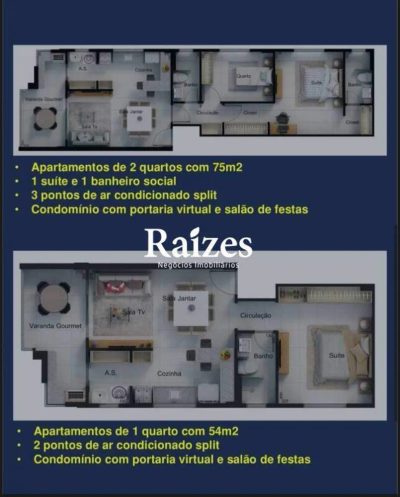 Apartamento, 1 quarto, 54 m² - Foto 2