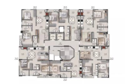 Apartamento, 1 quarto, 42 m² - Foto 3
