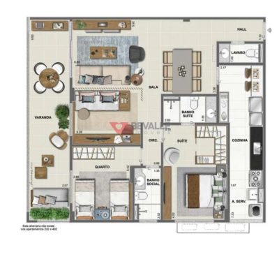 Apartamento, 2 quartos, 105 m² - Foto 3
