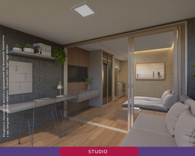 Apartamento, 1 quarto, 23 m² - Foto 1