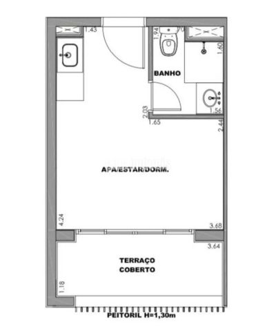 Kitnet-Studio, 25 m² - Foto 3