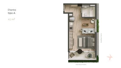 Apartamento, 1 quarto, 39 m² - Foto 3