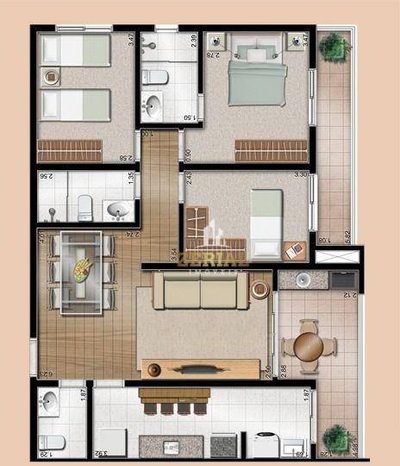Apartamento, 3 quartos, 102 m² - Foto 3