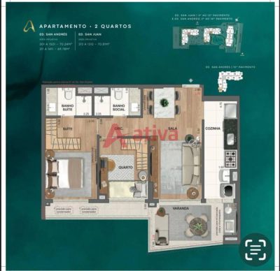 Apartamento, 2 quartos, 69 m² - Foto 5