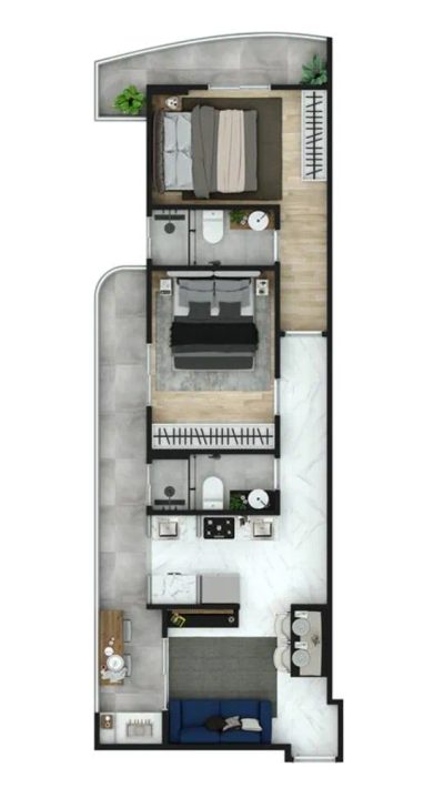 Apartamento, 2 quartos, 58 m² - Foto 4