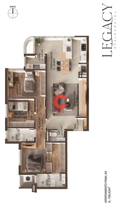 Apartamento, 3 quartos, 113 m² - Foto 4