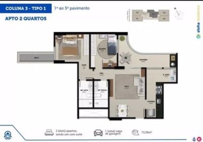 Apartamento, 2 quartos, 73 m² - Foto 5