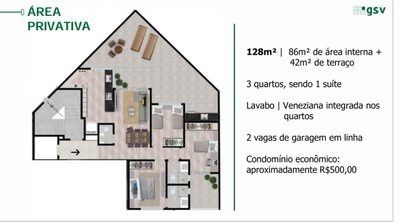 Apartamento, 3 quartos, 128 m² - Foto 2