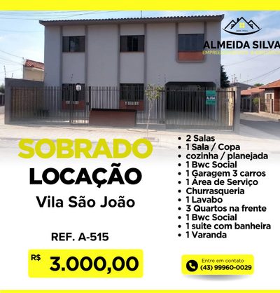 Sobrado, 3 quartos - Foto 1