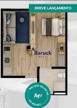 Apartamento, 1 quarto - Foto 2