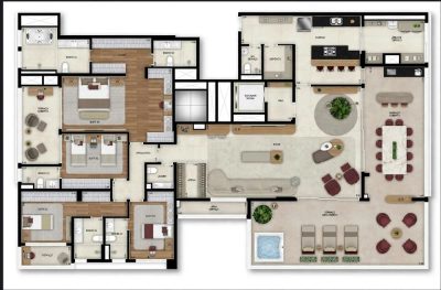 Cobertura, 4 quartos, 340 m² - Foto 2
