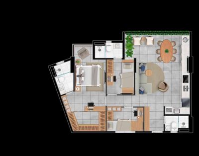 Apartamento, 3 quartos, 72 m² - Foto 2
