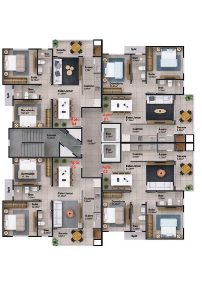 Apartamento, 2 quartos, 78 m² - Foto 5