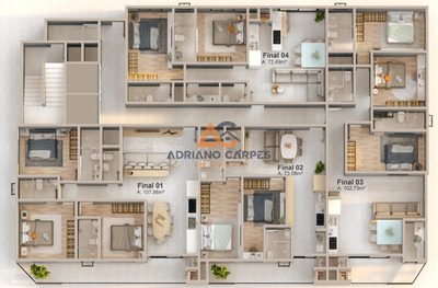 Apartamento, 3 quartos, 103 m² - Foto 3