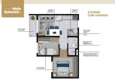 Apartamento, 2 quartos, 27 m² - Foto 5