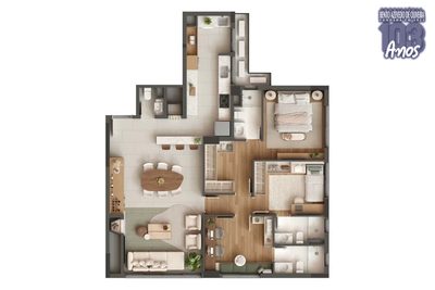 Apartamento, 3 quartos, 122 m² - Foto 4