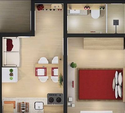 Apartamento, 1 quarto, 20 m² - Foto 1