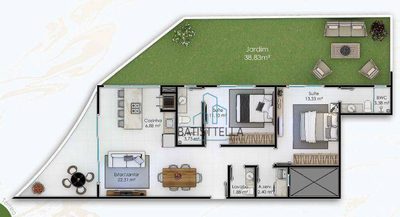 Apartamento, 2 quartos, 135 m² - Foto 2