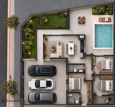 Casa, 3 quartos, 120 m² - Foto 2