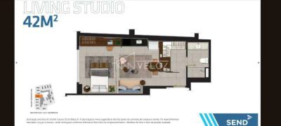 Apartamento, 1 quarto, 42 m² - Foto 2