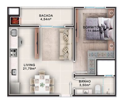Apartamento, 78 m² - Foto 1