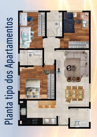 Apartamento, 3 quartos, 78 m² - Foto 4