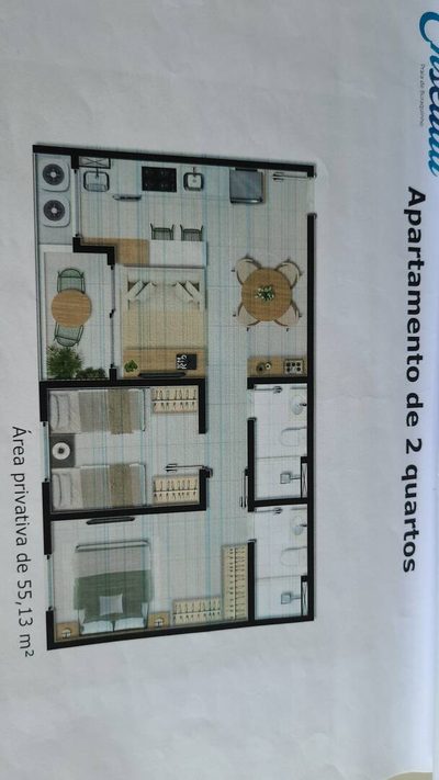 Apartamento, 2 quartos, 55 m² - Foto 2