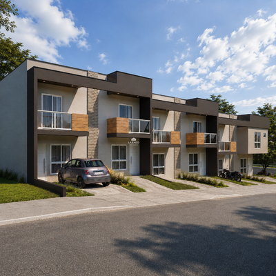 Sobrado, 2 quartos, 74 m² - Foto 1