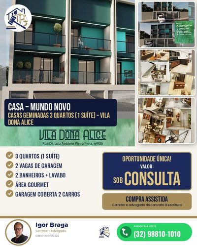 Sobrado, 3 quartos - Foto 1