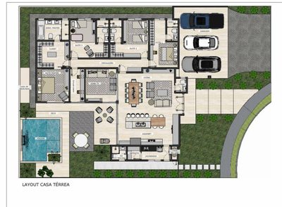 Casa de Condomínio, 3 quartos - Foto 2