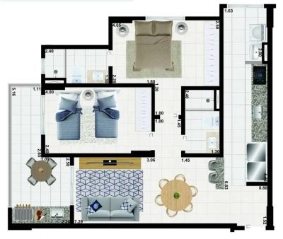 Apartamento, 2 quartos, 74 m² - Foto 4