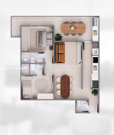 Apartamento, 2 quartos, 75 m² - Foto 2