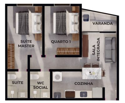 Cobertura, 2 quartos, 110 m² - Foto 2