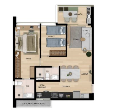 Apartamento, 2 quartos, 65 m² - Foto 4