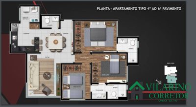 Apartamento, 3 quartos, 84 m² - Foto 5