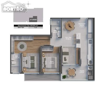 Casa, 3 quartos, 83 m² - Foto 1