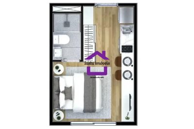 Apartamento, 1 quarto, 17 m² - Foto 1