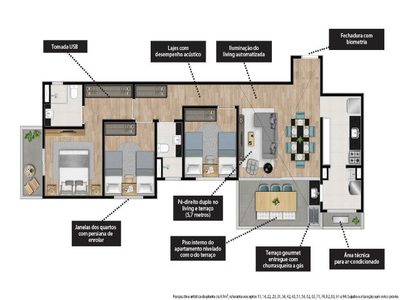 Apartamento, 2 quartos, 97 m² - Foto 4