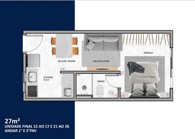 Apartamento, 2 quartos, 30 m² - Foto 5