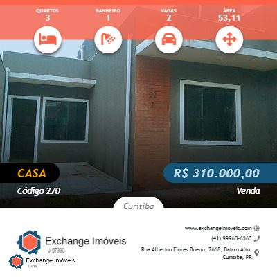 Casa, 3 quartos - Foto 1