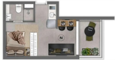 Apartamento, 1 quarto, 24 m² - Foto 4
