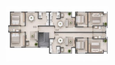 Apartamento, 2 quartos, 56 m² - Foto 2