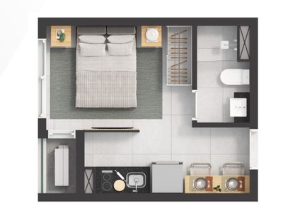 Apartamento, 1 quarto, 70 m² - Foto 2