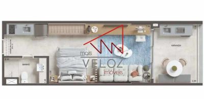 Apartamento, 1 quarto, 39 m² - Foto 1