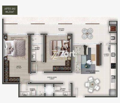 Apartamento, 2 quartos, 86 m² - Foto 5