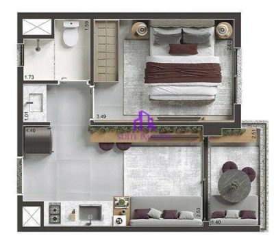 Apartamento, 2 quartos, 39 m² - Foto 4