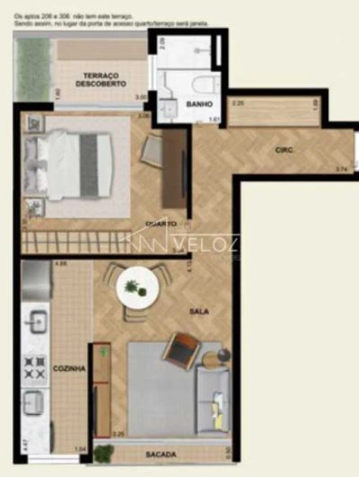 Apartamento, 1 quarto, 48 m² - Foto 1
