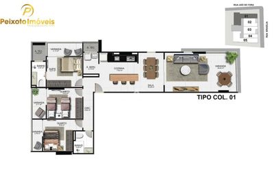 Apartamento, 3 quartos, 98 m² - Foto 2