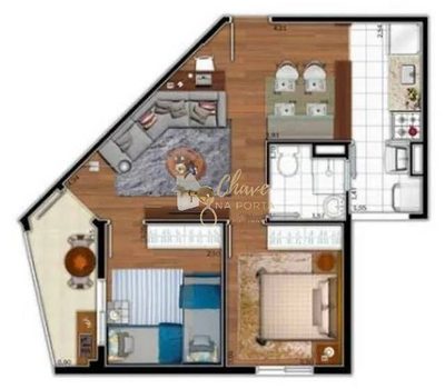 Apartamento, 2 quartos, 51 m² - Foto 2